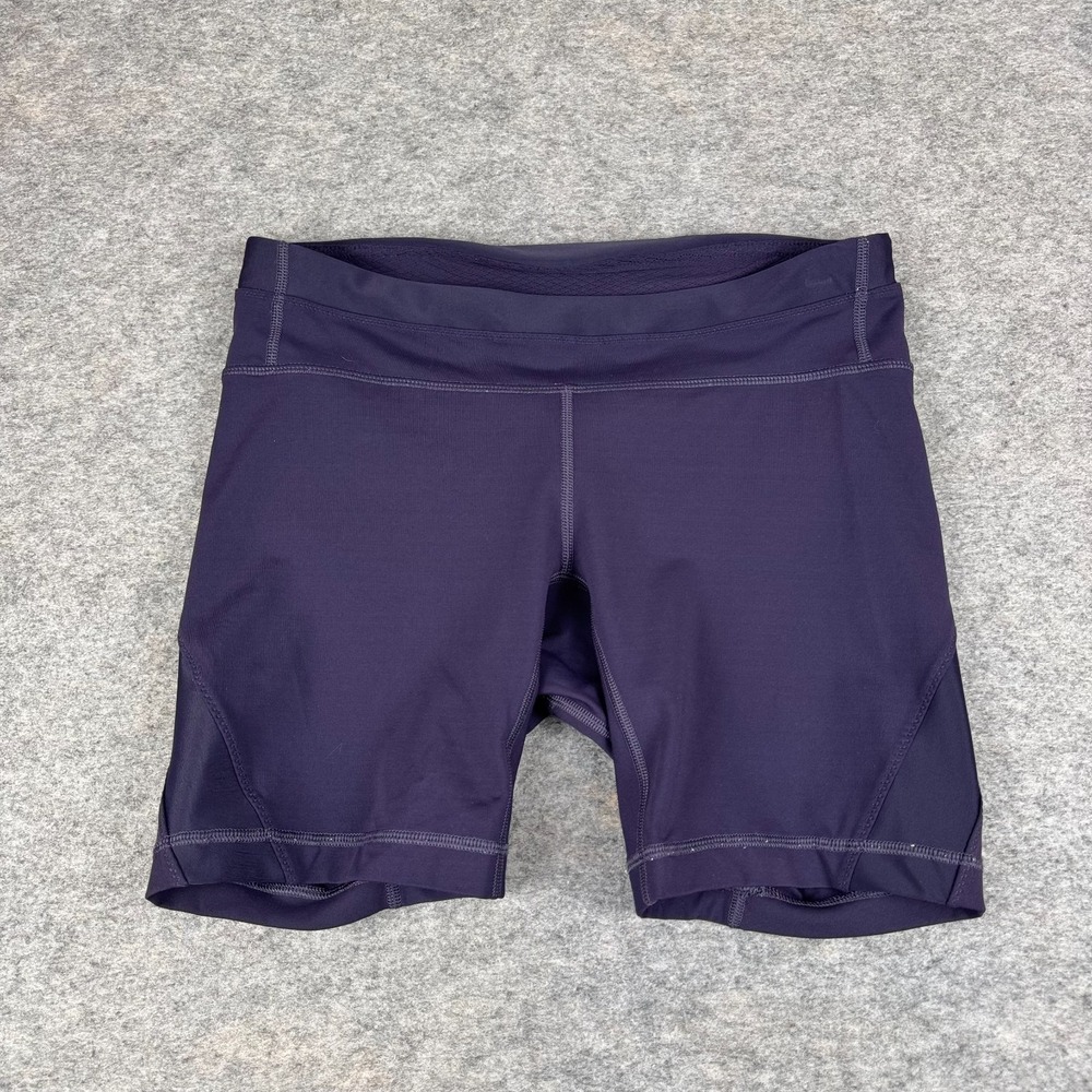 Lululemon Clip-In Short 7" Indoor Cycling Luxtreme Mesh Black Grape Womens‎ 8